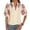 Beige, variant on Floral Embroidered Shirts For Women Trendy V-Neck Puff Sleeve Flowy Tops Summer Classy Travel Boho Peasant Blouse