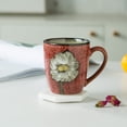 thumbnail image 3 of Juego de tazas para cappuccino de porcelana rockgoldbug de 12 oz, aptas para microondas, 3 of 8