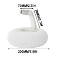 thumbnail image 3 of White Fluffy Pillow With Detachable Phone Stand Short Version Holder White Color For Mobile Devices Foldable Tabletop Support, 3 of 5