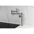 thumbnail image 2 of Kingston Brass KS3708RX Belknap Deck Mount Pot Filler Faucet, Brushed Nickel, 2 of 7
