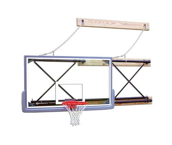 Side Fold Wall Mount Adjustable Rectangular Backboard Mounting (4 6 ft.) by Gared Holdings
