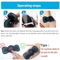 thumbnail image 2 of CAMOTUSE 4PCS Dual Unit Electric Pulse Massager for Muscle Stimulation & Pain Relief Therapy - TENS EMS Muscle Stimulator Machine, 2 of 7