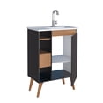 thumbnail image 3 of Mueble de Baño tipo Gabinete con pies Madik Color Negro con Lavabo 102458, 3 of 6