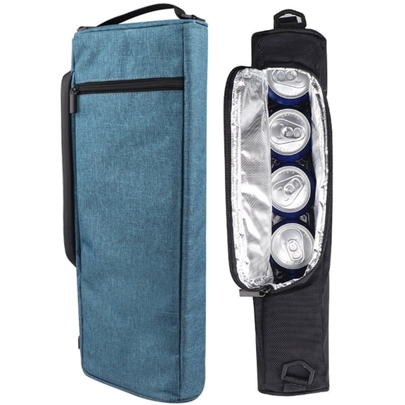 Bxaolu Golf Cooler Bag - Accessories for Men Women, Small Soft Insulated Beer Cooler Holds 6 Pack of Cans or 2 Wine Bottles, Sports Bag, Blue