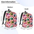 thumbnail image 3 of Bixox Snails Printing Canvas Backpack Lightweight Casual Travel Backpack School Backpack Fits 15.6 Inch Notebook, 3 of 5