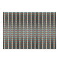 thumbnail image 1 of Geometric Cutting Board, Zigzag Lines with Triangles and Hexagons Abstract Shapes Pattern, Decorative Tempered Glass Cutting and Serving Board, Large Size, Dark Coral Sea Green, by Ambesonne, 1 of 1