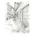 thumbnail image 2 of Vess, June Erica 26x32 White Modern Wood Framed Museum Art Print Titled - European City Sketch VI, 2 of 4