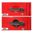 thumbnail image 3 of 5PCS Carbon Fiber pattern ABS Car Exterior Side Tailgate Door Handle Bowl Panel Cover scratch-resistant Trim For Jeep Wrangler JK 2007-2017, 3 of 9