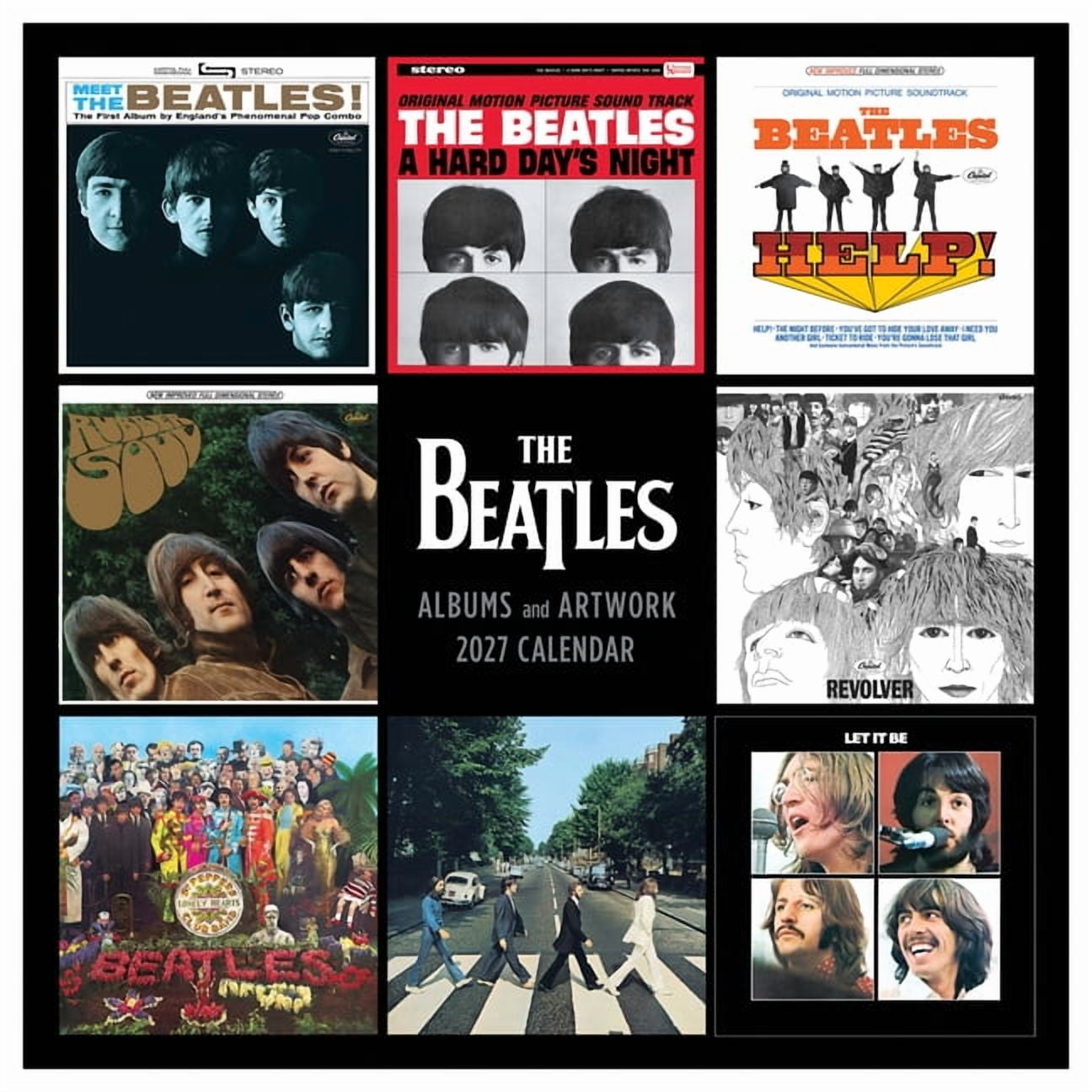 Cal 2027- The Beatles: Albums & Artwork Wall, (Paperback)
