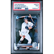Graded 2025 Topps Bowman Kevin McGonigle #BCP79 Chrome Prospects Rookie RC Baseball Card PSA 9 Mint