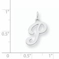 thumbnail image 2 of Sterling Silver Rhodium-Plated Stamped Letter P Initial Charm Made In United States qc4163p, 2 of 2