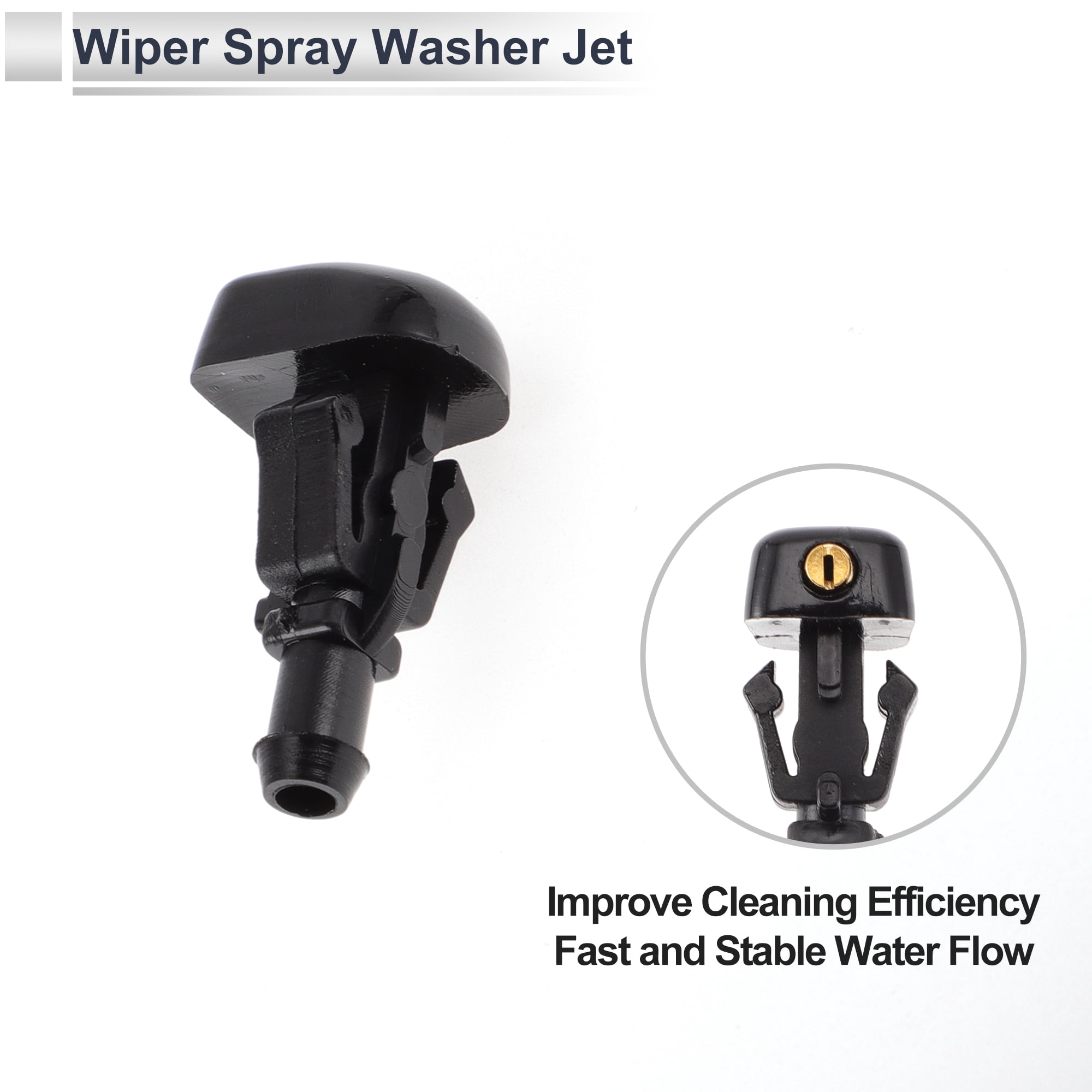 Unique Bargains Windshield Washer Nozzle for Nissan Armada 2005-2015 with Hose Connector