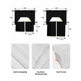 thumbnail image 5 of Black Swag Kitchen Curtains Sets for Windows 24 Inch Length, Solid Color Farmhouse Black Short Window Curtain Panels Swags Valances and Tiers 3 Piece Set for Cafe/Dining Room, 5 of 5