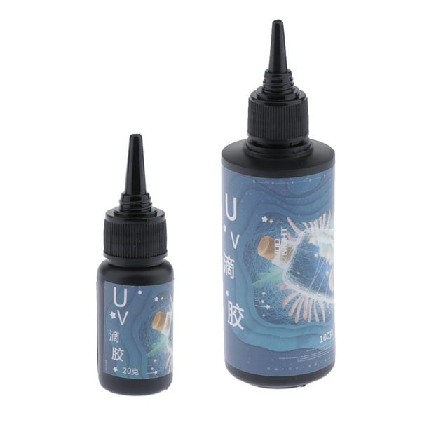 Resina UV DIY para molde de silicona,resina de curado uv Resina dura de curado ultravioleta,Herramientas de pegamento de resina de bricolaje,Fundición de resina epoxi Fabricación de resina