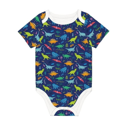 

Coaee Dinosaurs Adventure for Soft Cotton Baby Short-Sleeve Bodysuit Baby Girls Boys Bodysuit Romper