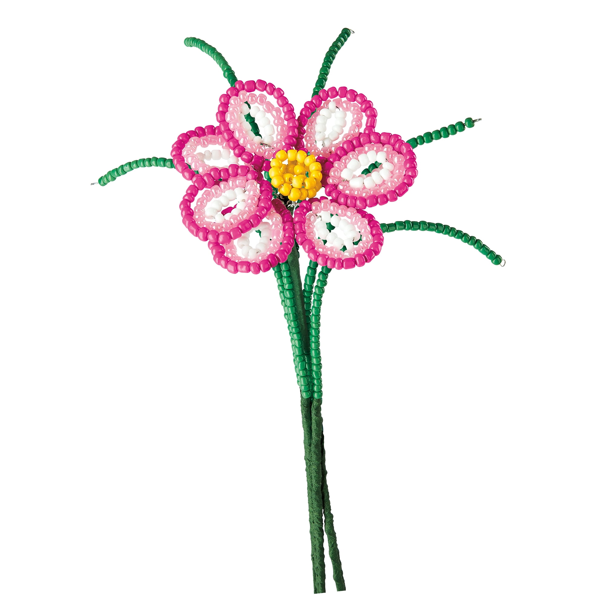 RoseArt Beaded Botanicals Pink Cosmos Flower. Great Mother's Day Gift.
