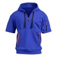 thumbnail image 5 of pstuiky camisetas camisas para hombre, Camisa de verano de manga corta con botones y cuello alto para hombre ropa de hombre xxxl, 5 of 5
