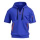 thumbnail image 5 of pstuiky camisetas de hombre, Camisa de verano de manga corta con botones y cuello alto para hombre camisas casuales para hombre m, 5 of 5