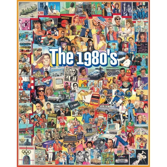 White Mountain Puzzles The Eighties - 1000 Piece Jigsaw Puzzle