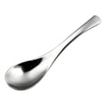 thumbnail image 2 of ZOURIH 410 High Grade Stainless Steel Soup Spoons, 5.5-in Deep Heavy Weight Round Soup Thick Spoons, Suitable for Cereal Bouillon Milk Soup Hot Chocolate Dinner Guest(2PCS), 2 of 7