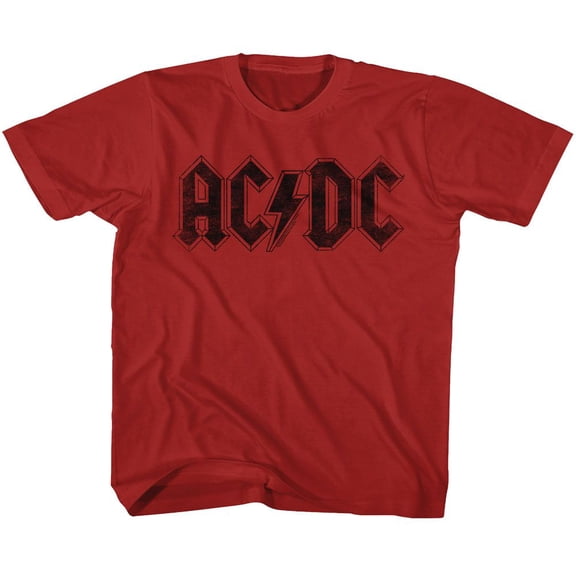 AC/DC Logo Red Youth T-Shirt M (10-12)