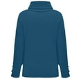 thumbnail image 4 of MESSUEN Mock Neck Sweater Thermal Shirts for Women Winter Sweaters for Women's Summer Tops Ladies Blouses Womens Blouses Summer Women's Tops Blue M, 4 of 4
