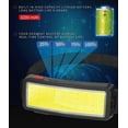 thumbnail image 3 of Linterna frontal LED COB, potente linterna frontal recargable por USB, impermeable, 2000 lúmenes, 2 unidades, luz de trabajo para casco, 3 of 5