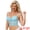 Light Blue, variant on Women's Lace Plunge Sheer Sleeveless Tank with Mesh Back L Black
