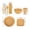 Yellow, variant on Bwiyojiz Home, Garden & Tools Dining Entertaining Kitchen Count 8pcs 8-piece Set of Straw Tableware Including Knives Forks Spoons Bowls Dishes Outdoor Portable, Gifts for Friend, Blue
