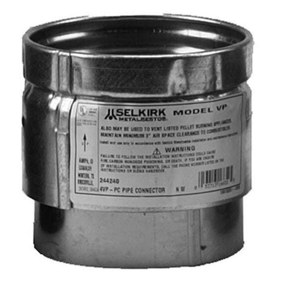 Selkirk 243241 3 in. Multi Fit Pellet Pipe Connector