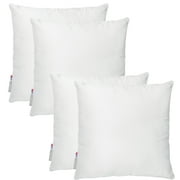 Pal Fabric 26" x 26" Polyester Decorative Pillow Insert, 4 Count