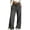 Dark Gray #070, variant on Women's High Waist Drawstring Wide Leg Sweatpants with Pockets Summer Loose Casual Lounge Trousers