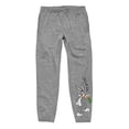 thumbnail image 2 of Looney Tunes Classic Bugs Bunny Adult Unisex Heather Grey Graphic Sweatpants - M, 2 of 3