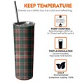 thumbnail image 6 of 20oz Green and Red Christmas Plaid Pattern Skinny Tumblers Stainless Steel Tumbler with Lid and Straw,Vacuum Insulated Double Wall Travel Tumbler Cups with Cleaning Brush for Coffee,Tea, 6 of 6