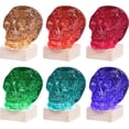 thumbnail image 2 of Calavera 3D de Crystal Puzzle con base iluminada SIRPERICE, color gris, 2 of 6