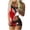 Red-4, variant on ZToonmas Women Halloween Print 2 Piece Pajama Set Lace Trim Cami Top and Shorts Soft Ladies Sleepwear Loungewear