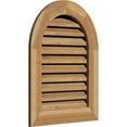 thumbnail image 3 of 34"W x 26"H Round Top Gable Vent (39"W x 31"H Frame Size): Unfinished, Functional, Rough Sawn Western Red Cedar Gable Vent w/ 1" x 4" Flat Trim Frame, 3 of 13