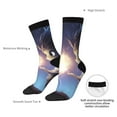 thumbnail image 4 of KLL Dreamy Forest Elf Print Cool Socks Men's Women's Crew Socks Funny Crazy Novelty Stockings, 4 of 6