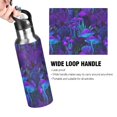 thumbnail image 2 of Yayeee 33oz Insulated Water Bottle Double Wall Stainless Steel with Flip Straw Lid, Dark Mushrooms Pattern, 2 of 4