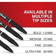 thumbnail image 4 of CHL-S-Gel Gel Pens Ultra Fine Point (0.38mm) Black 4 Count, 4 of 4
