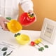 thumbnail image 5 of Cuenco de cerámica creativo en forma de fruta con cuchara, ensaladera de verduras, cuenco for postre, plato for servir, 5 of 7