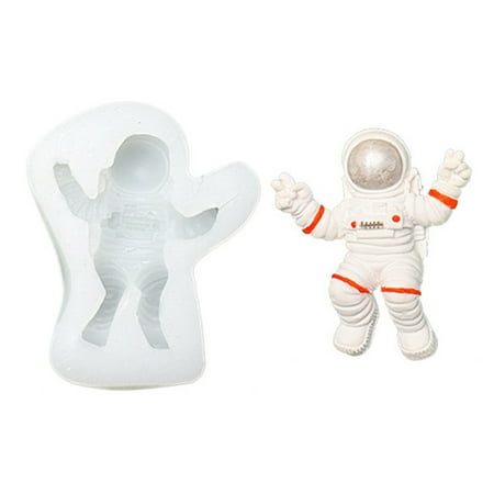 

Dasbsug Cake Pan Astronaut Spacecraft Shape for Jelly Pudding Mousse Mould Handmade Molds Easy To Clean Kids Gift for Baking