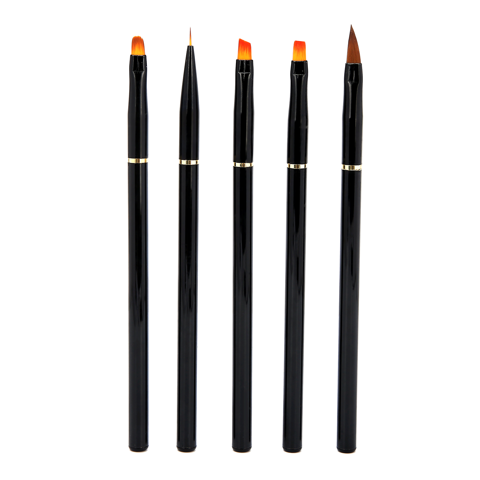 FitBest 10Pcs Nail Art Brushes Set Drawing Painting Brush With Black