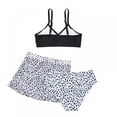 thumbnail image 2 of Girl's 3 Piece Bikini Swimsuit Bathing Suit Swimswear with Shorts Shorts Skirt + Vest + Underwear Durable Fashion Set, 2 of 6