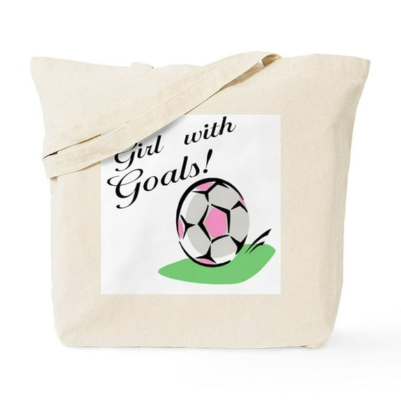 CafePress - Girl With Goals Tote Bag - Unisex Canvas Tote Bag, Beige, 1-Piece