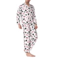 thumbnail image 2 of Cauagu Cute Dinosaur Print Men's Long-Sleeve Pajama Set,Soft Button-Front 2Pjs for Men Long Sleeve Men’s Sleepwear-Medium, 2 of 7