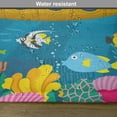 thumbnail image 6 of Ambesonne Yellow Submarine Place Mats Set of 4, Marine Coral Reef, Standard Size, Blue Yellow Pink, 6 of 6