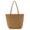 Light Brown 8, variant on Women Hand-woven Solid Color Handbag Beach Large Capacity Top-handle Bag Light Brown