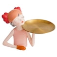 thumbnail image 1 of Escultura de estatuil de sirena nórdica para niñas, hogar, sa de estar, baño, adorno, inauguración de casa, bandeja de almacenamiento naranja Baoblaze estatua de la escultura de las niñas, 1 of 8