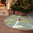 thumbnail image 5 of Fuzoiu Cute Farm Birds Print Christmas Tree Skirt,Xmas Christmas Decorations,Xmas Tree Mat for Farmhouse Holiday New Years Home Party Decor Tree Rugs-36", 5 of 6